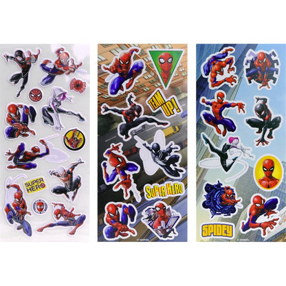 Spiderman Stickers 3Pk Embossed