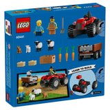 LEGO City Red Farm Tractor with Trailer 60461