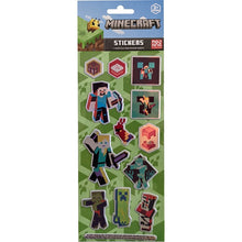 Minecraft Stickers Puffy 3Pk
