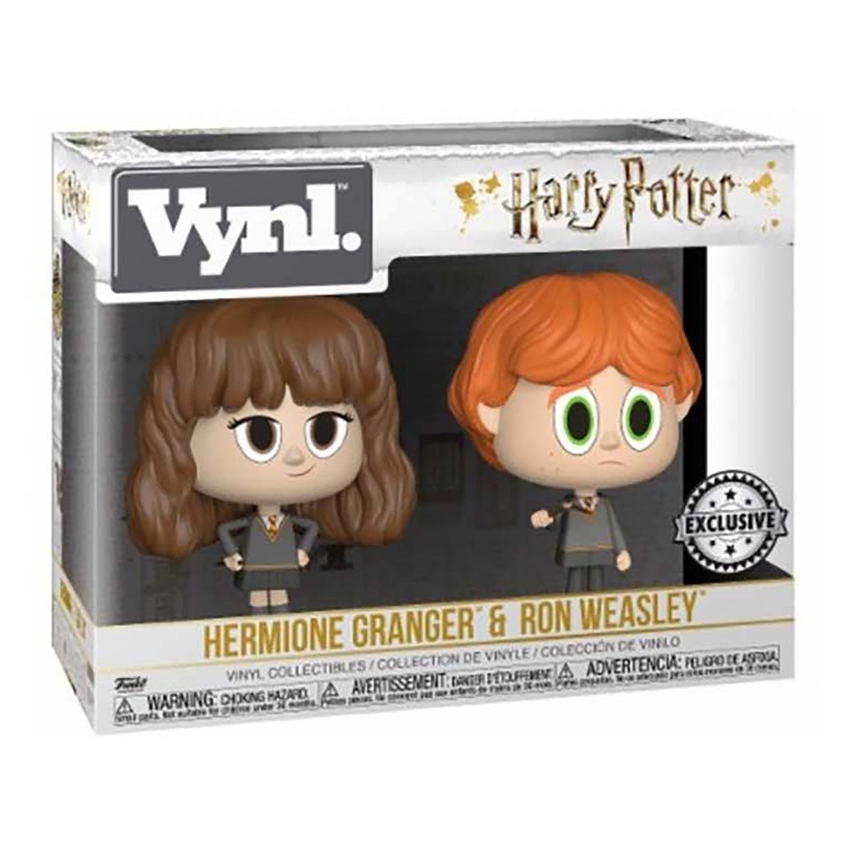 Funko Harry Potter - Ron Weasley with Broken Wand and Hermione Granger Vinyl Figure Set
