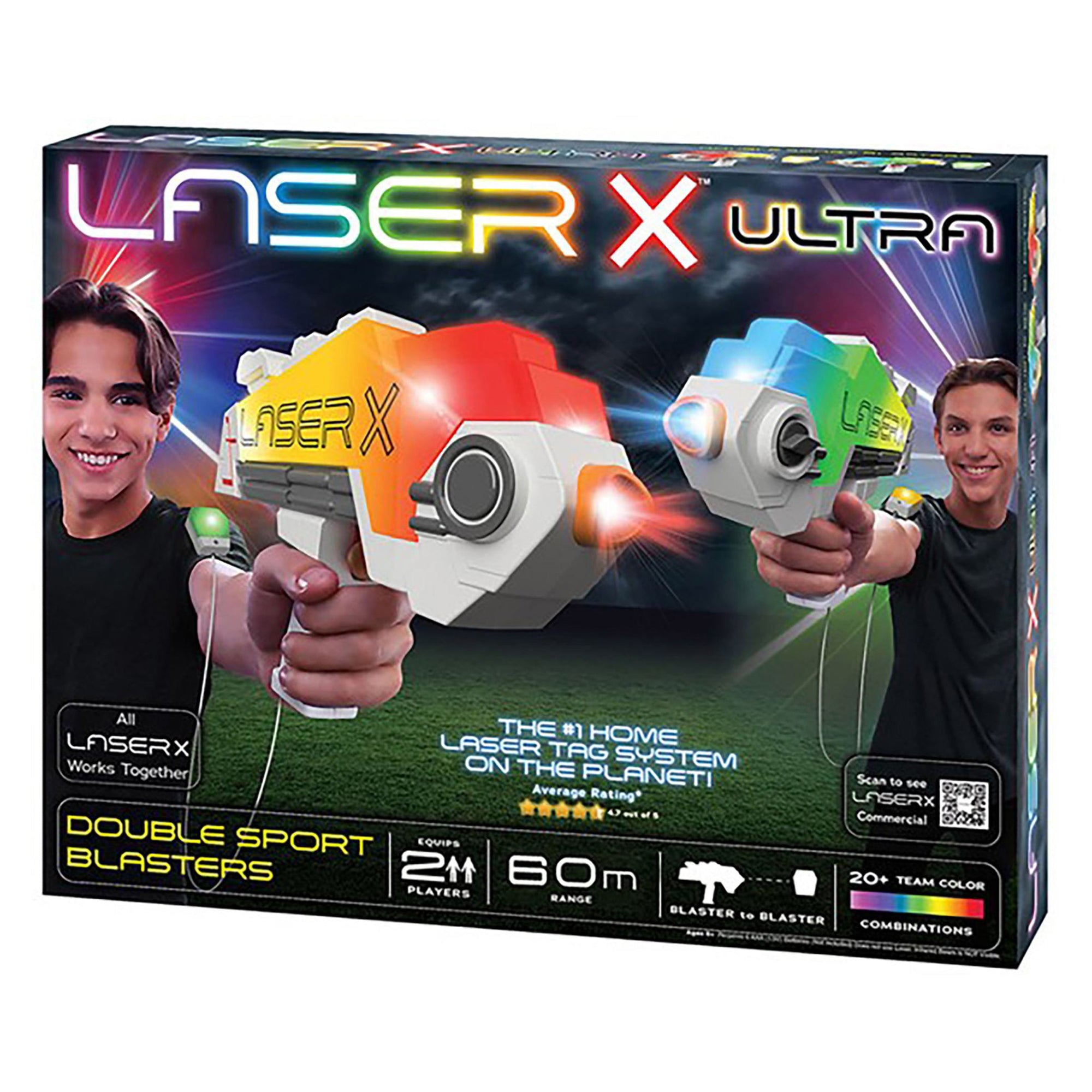 Laser X Ultra Double Blasters  Tag system, Things that bounce, Laser