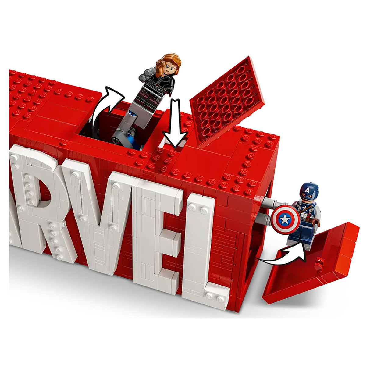 LEGO Marvel Logo & Minifigures 76313