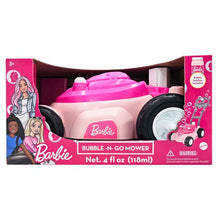 Barbie BUBBLE N GO MOWER  Pink / Blue with 4oz bottle