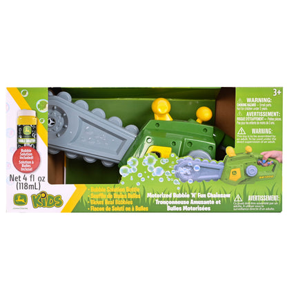John Deere Motorised Bubble and Fun Chainsaw  