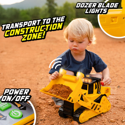 Maxx Action 18" Motorised Lights & Sounds Maxx Power Bulldozer