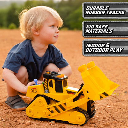 Maxx Action 18" Motorised Lights & Sounds Maxx Power Bulldozer