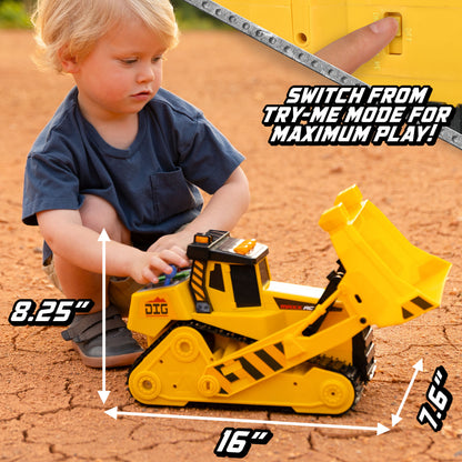 Maxx Action 18" Motorised Lights & Sounds Maxx Power Bulldozer