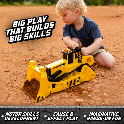 Maxx Action 18" Motorised Lights & Sounds Maxx Power Bulldozer