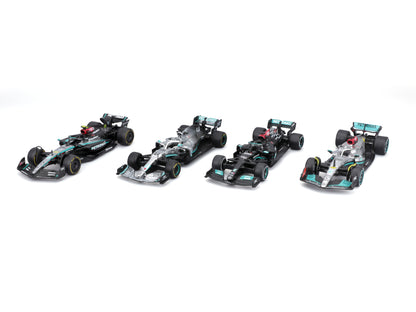 Bburago 1:43 4pc Mercedes Gift Pack #44 Hamilton