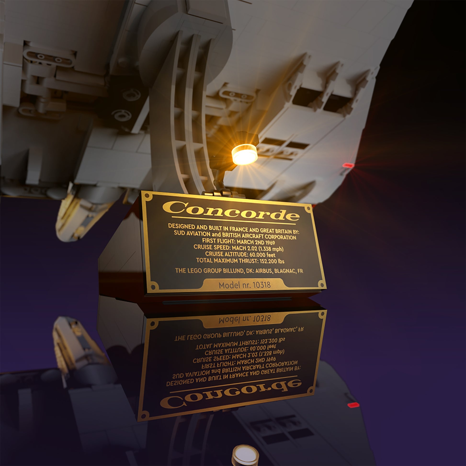 LMB 2.0 Light Kit for LEGO Concorde #10318