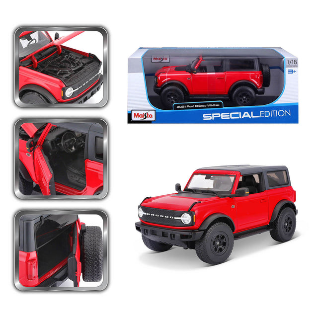 Maisto 1:18 2021 Ford Bronco Wildtrack - Red