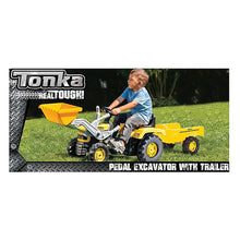 Tonka Kids Ride On Pedal Digger Excavator with Trailer