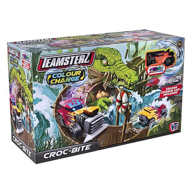 Teamsterz Colour Change Croc Bite Playset with 1 Car