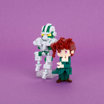 nanoblock JoJo: 2 Build Pack - Noriaki Kakyoin & Hierophant Green