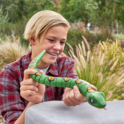 Robo Alive Robotic Light-Up Snake Green