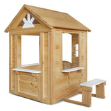 Lifespan Kids Teddy Cubby House in Natural Timber (V2) with Floor, Natural Timber