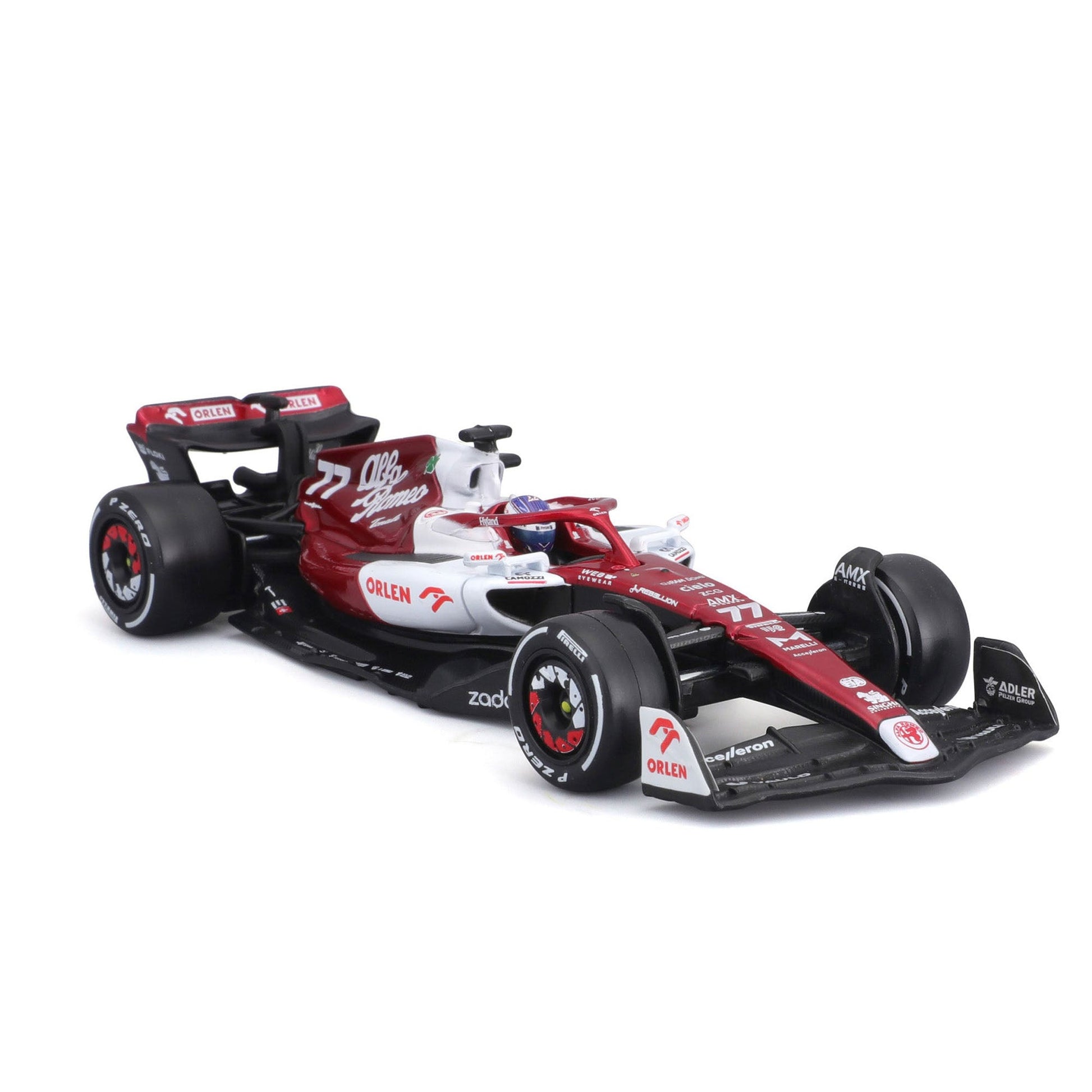 Bburago 1:43 2022 F-1 Alfa Romeo C42 #77 Bottas with Driver