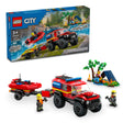 LEGO City 4x4 Fire Truck with Rescue Boat 60412, (301-pieces)