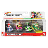 Hot Wheels Mario Kart 4 Pack Mario Bowser Luigi Bowser Jr