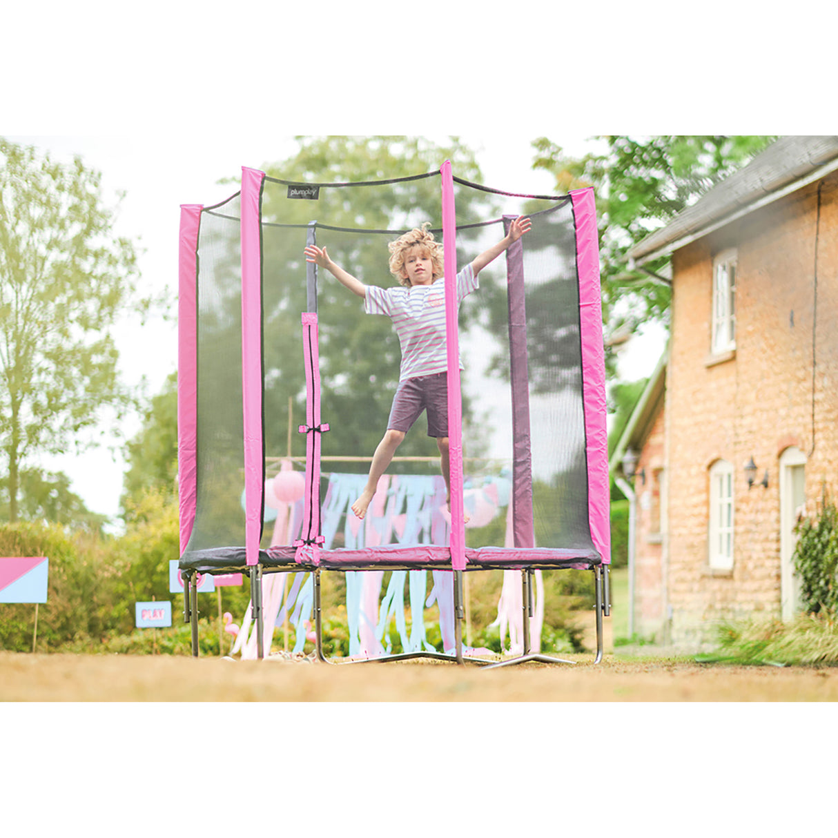 Plum Junior Trampoline, Pink (6 ft)