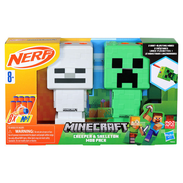 Nerf Minecraft Creeper & Skeleton Mob Pack