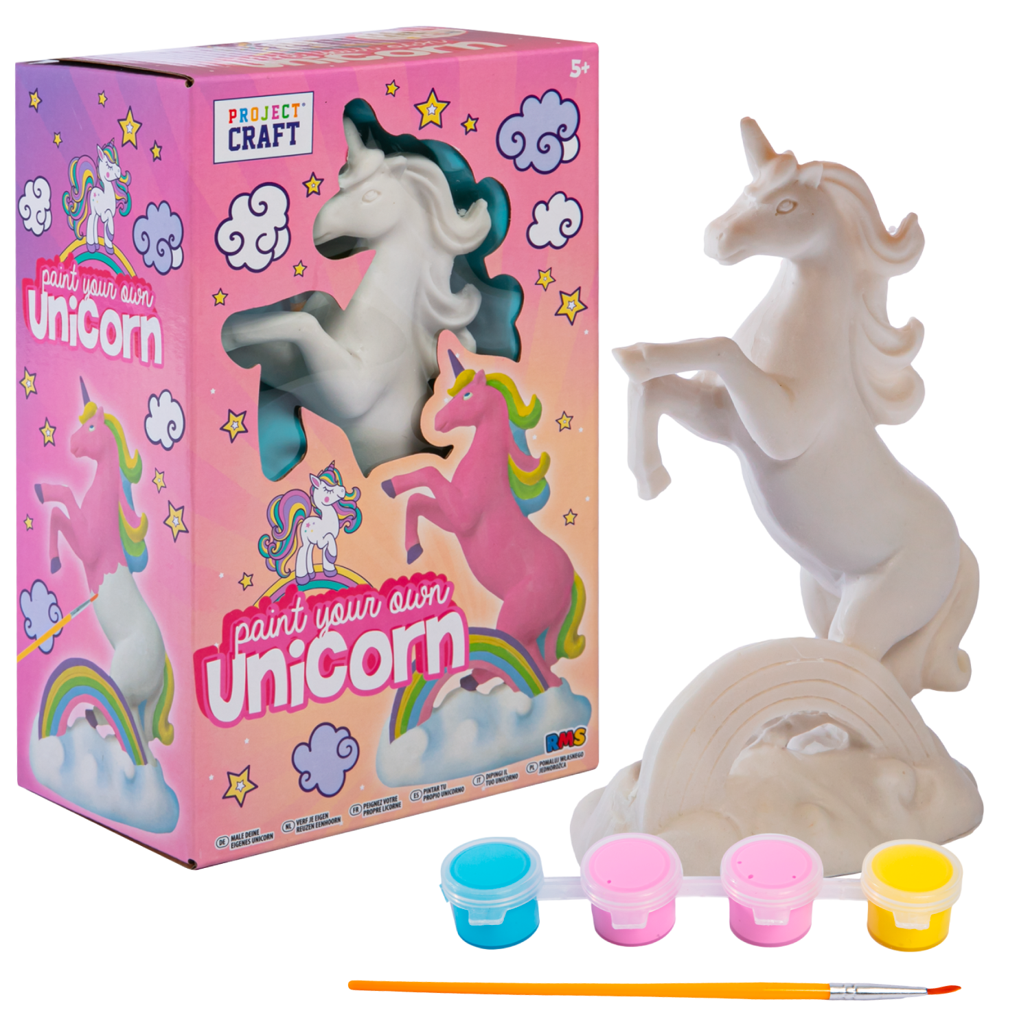 Rosy Brown Paint Your Own Unicorn Animal Toys