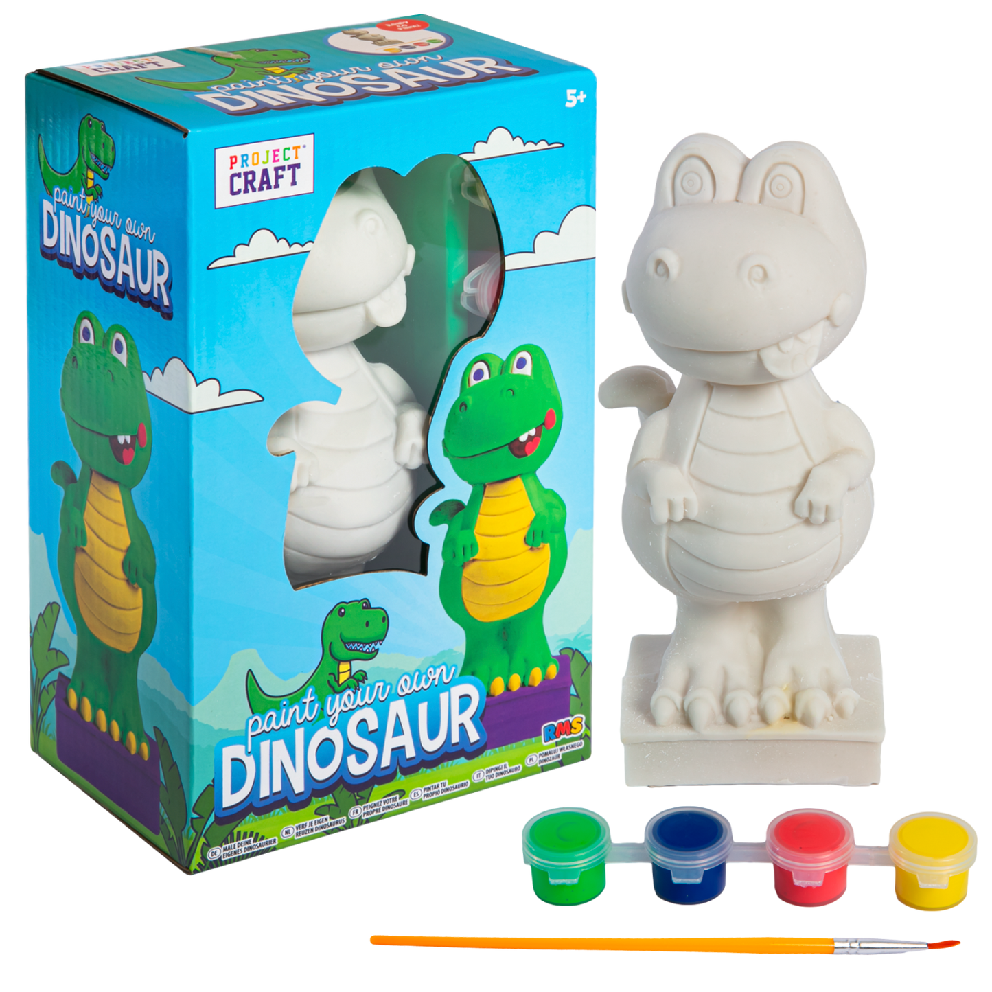Gray Paint Your Own Dinosaur Dinosaur Toys