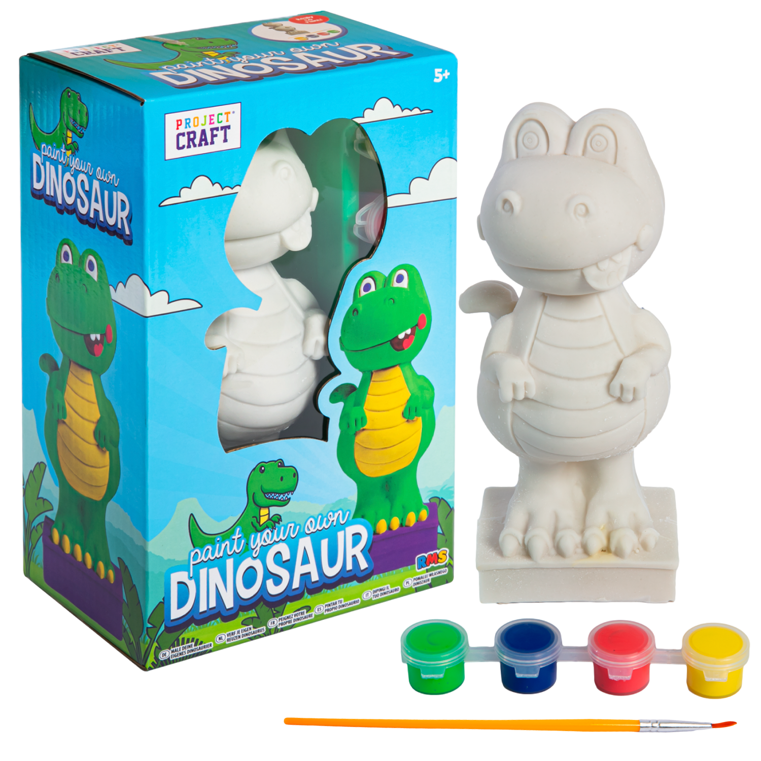 Gray Paint Your Own Dinosaur Dinosaur Toys