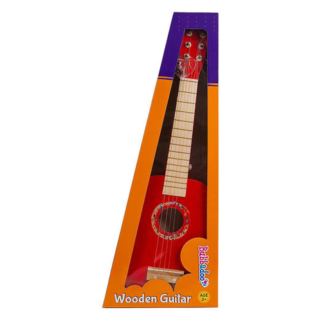 Bubbadoo Wooden Toy Guitar, Red