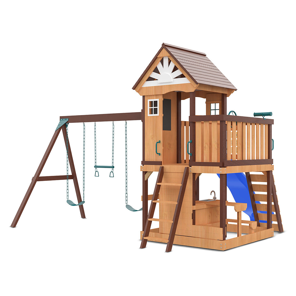 Lifespan Kids Coventry Play Centre Set with 2.2m Blue Slide