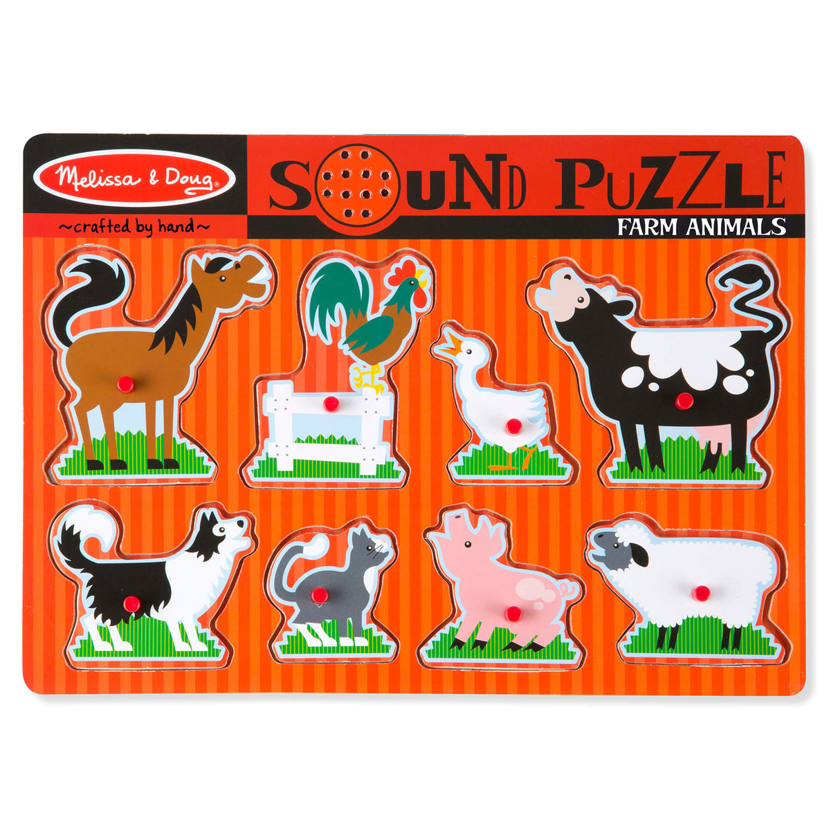 Melissa & Doug Farm Animals Sound Puzzle (8 pieces)