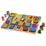 Melissa and Doug Jumbo Numbers Chunky Puzzle 20 Pieces