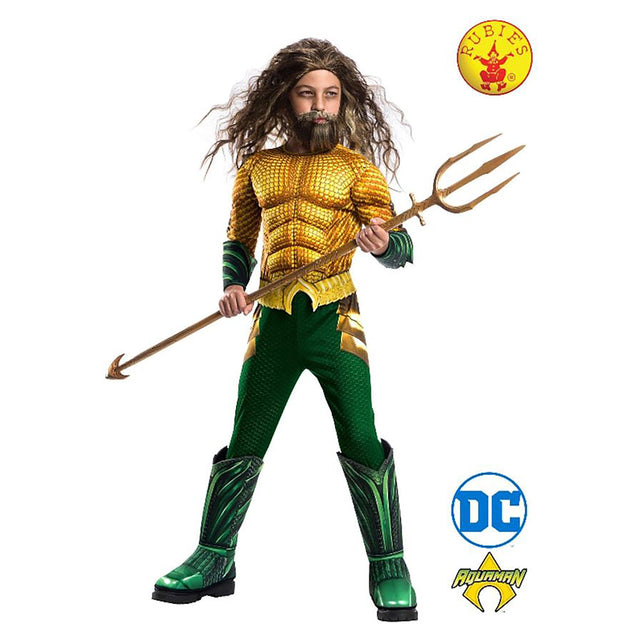 Rubies Aquaman Deluxe Costume, Gold (Small)