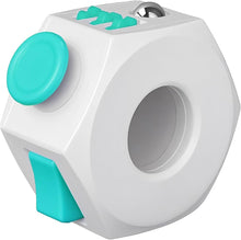 Kaiko White Teal Fidget Cube Ring