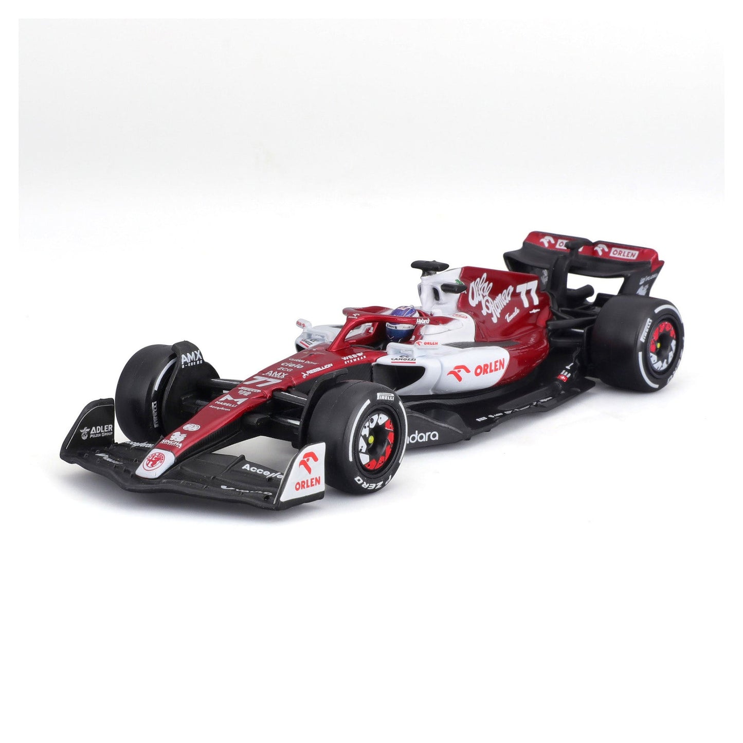 Bburago 1:43 2022 F-1 Alfa Romeo C42 #77 Bottas with Driver