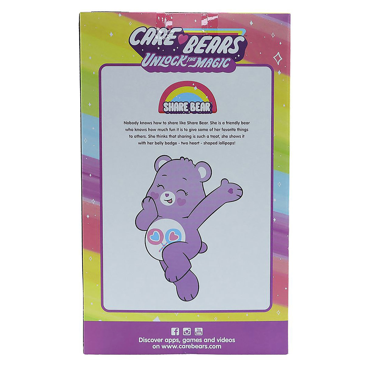 Care Bears Unlock The Magic Plush - Share (Medium)