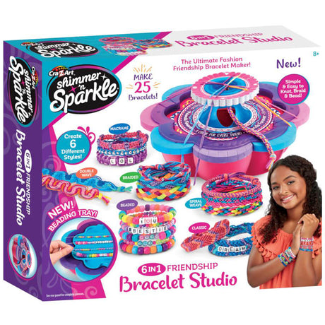 Shimmer N Sparkle 6-in-1 Friendship Bracelet Studio