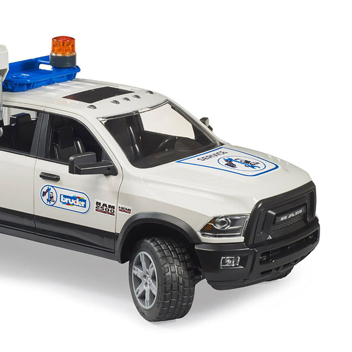 Bruder 1:16 RAM 2500 Service Trucl with rotating Beacon Light