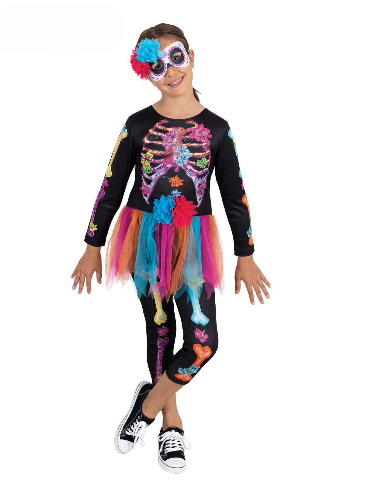 Skeleton Girl Neon Costume