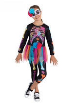 Skeleton Girl Neon Costume