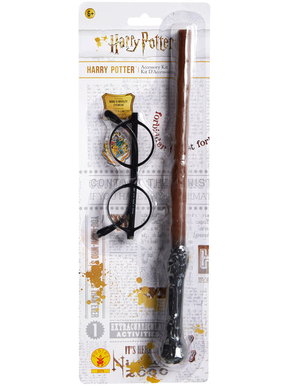 Harry Potter Wand And Glasses Set