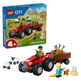 LEGO City Red Farm Tractor with Trailer 60461