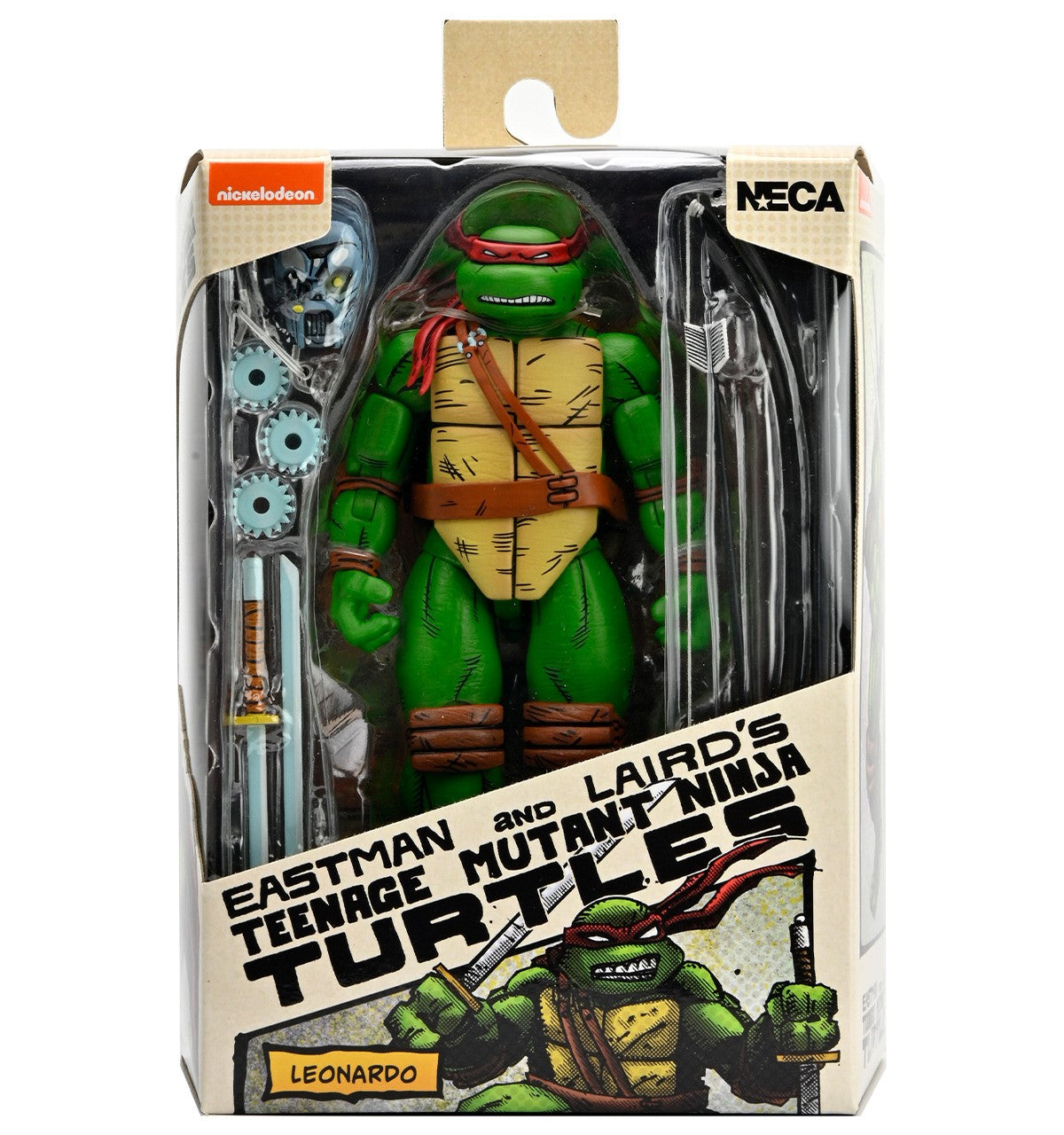 7-inch Leonardo action figure in retail box with armor and accessories