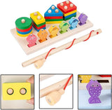 Wooden 2 in 1 Set Fishing Column