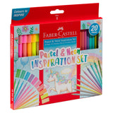 Faber Castell Pastel & Neon Inspiration Set, (Box of 20)