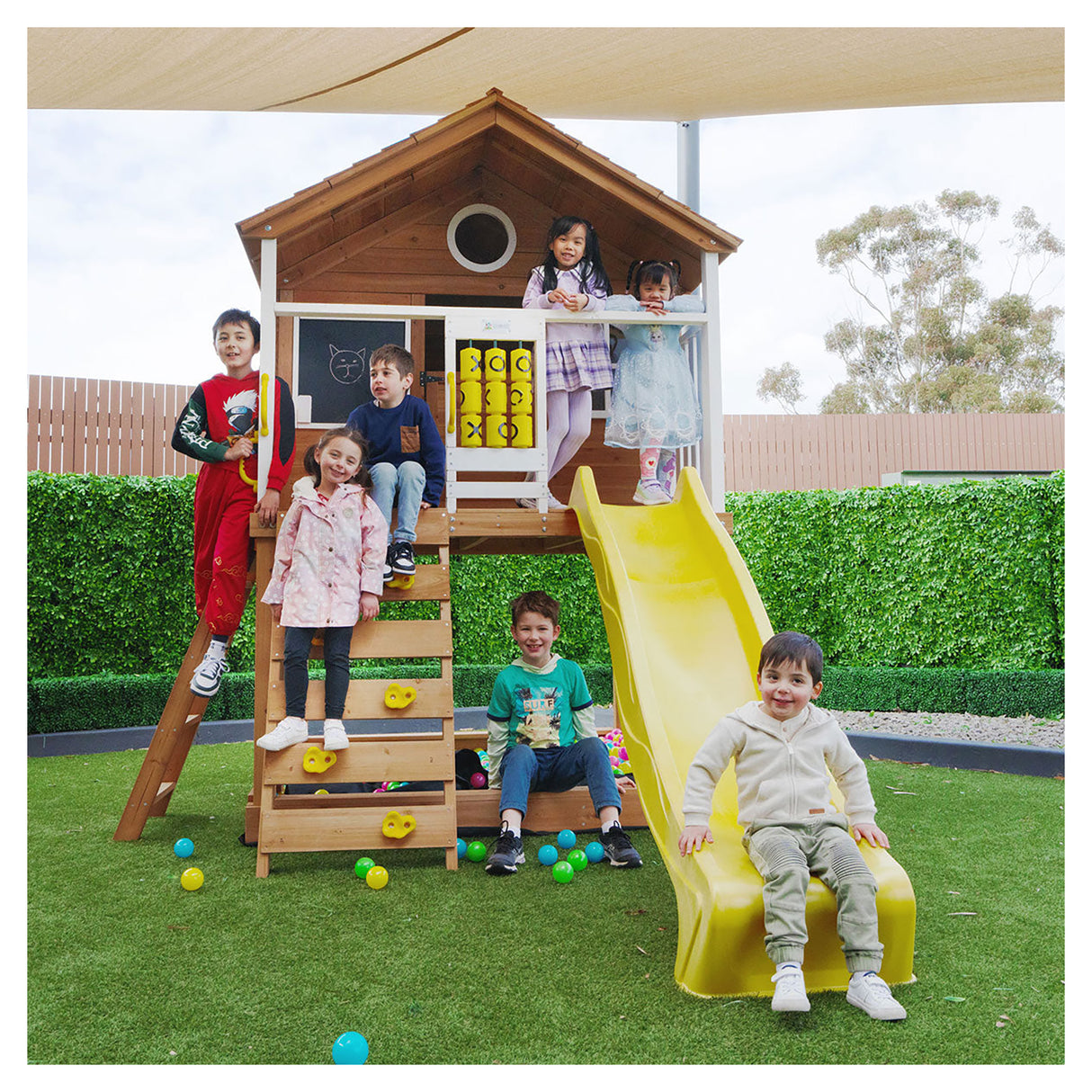 Lifespan Kids Warrigal Cubby House - Yellow Slide