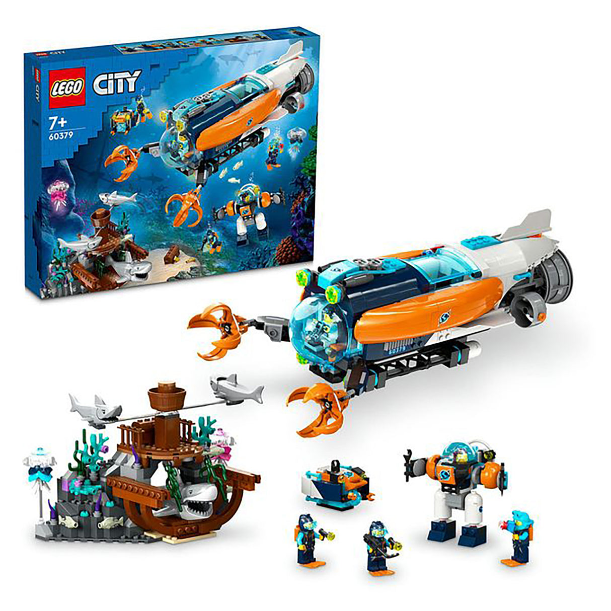 LEGO City Deep-Sea Explorer Submarine 60379 (842 pieces)