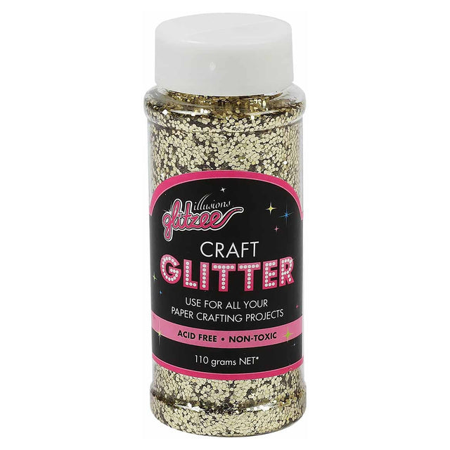 Illusions glitzee glitter Jar gold 85g