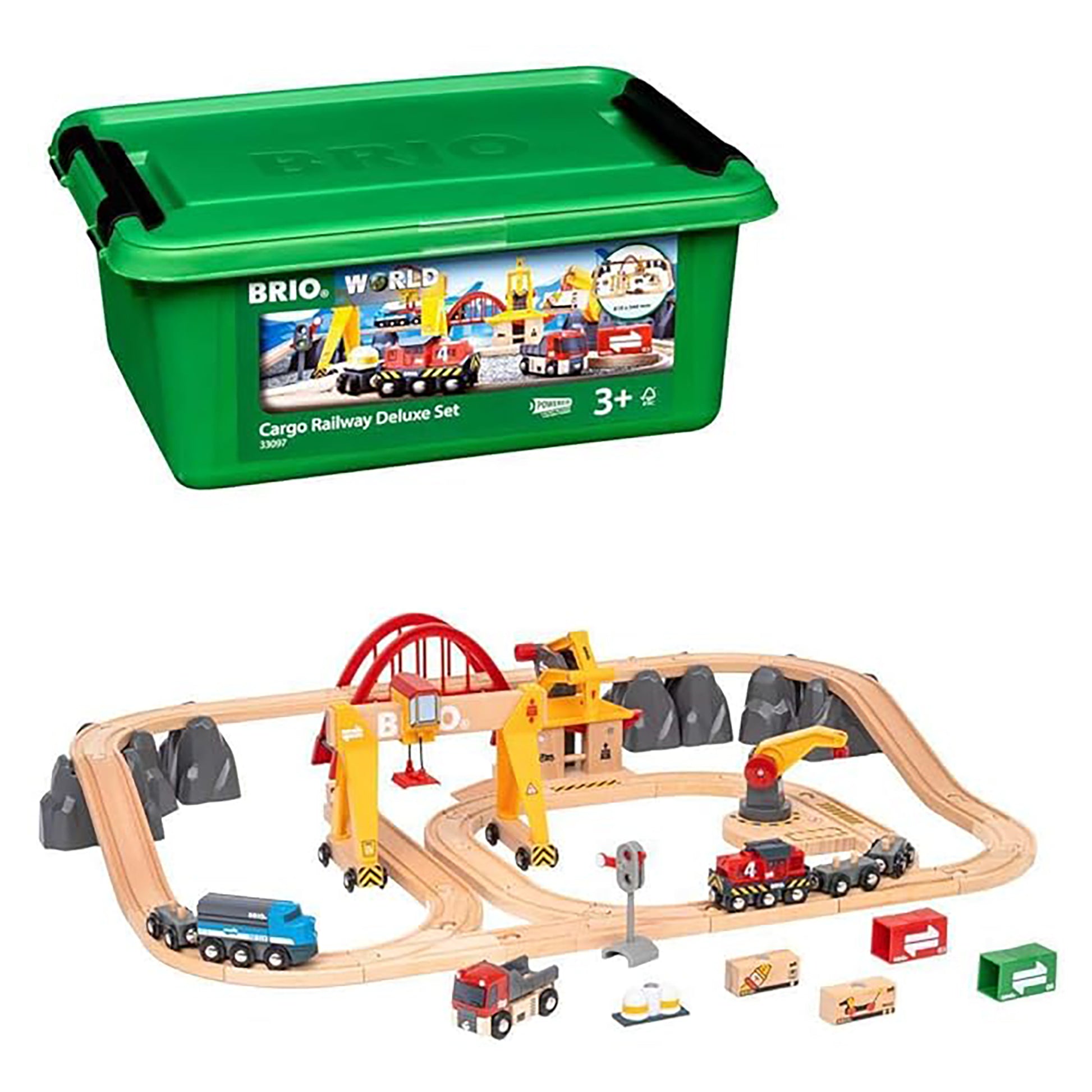 BRIO 33097 Cargo Railway Deluxe Set