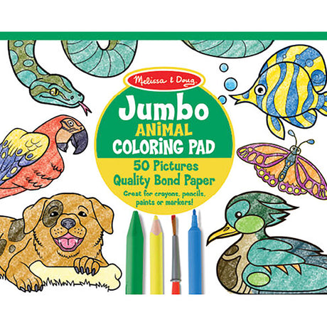 Melissa & Doug Jumbo coloursing Pad - Animals